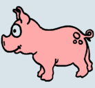 Dibujo Cerdo pintado por ALEMU