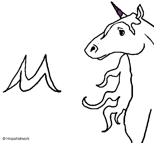 Dibujo Unicornio pintado por luciamoris