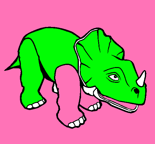 Dibujo Triceratops II pintado por dino_dino