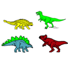 Dibujo Dinosaurios de tierra pintado por lalito