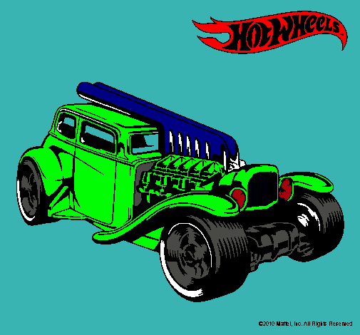 Dibujo Hot Wheels 6 pintado por enrjjj