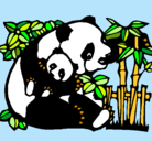 Dibujo Mama panda pintado por ALEMU
