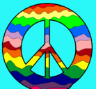 Dibujo Símbolo de la paz pintado por salmi