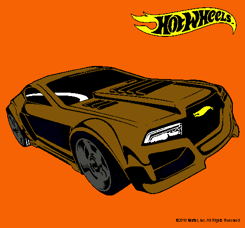 Dibujo Hot Wheels 5 pintado por tuca