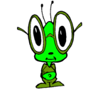 Dibujo Grillo con grandes gafas pintado por Grasshopper