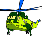 Dibujo Helicóptero al rescate pintado por PIJHNCO