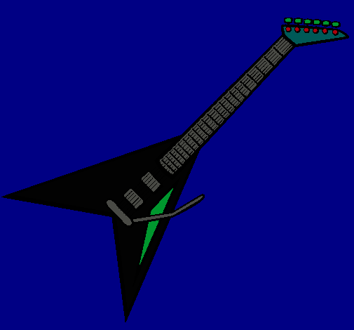 Dibujo Guitarra eléctrica II pintado por eduard