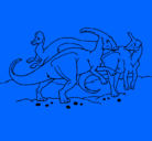 Dibujo Manada de hervíboros pintado por dino_dino