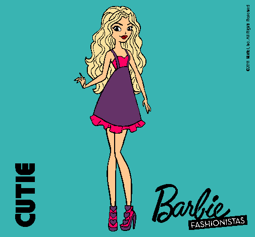 Dibujo Barbie Fashionista 3 pintado por Lilith