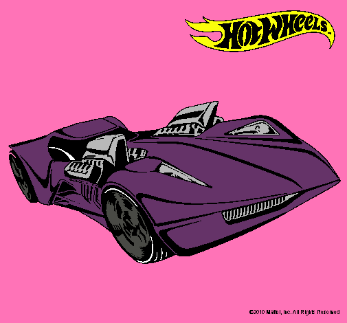 Dibujo Hot Wheels 4 pintado por tuca