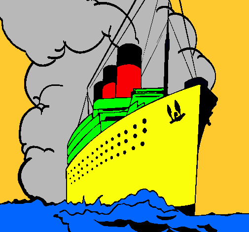 Dibujo Barco de vapor pintado por Zamito