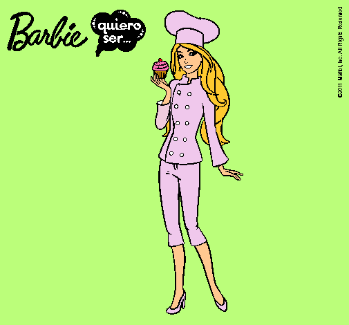 Dibujo Barbie de chef pintado por abriluchi