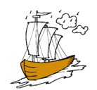 Dibujo Barco velero pintado por rataman