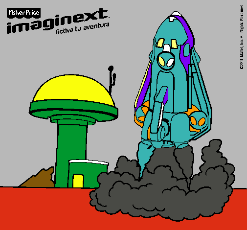 Dibujo Imaginext 8 pintado por jotapetrov