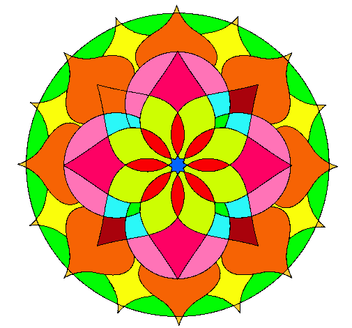 Dibujo Mandala 14 pintado por andrymar