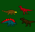 Dibujo Dinosaurios de tierra pintado por camarasaurio