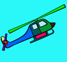 Dibujo Helicóptero de juguete pintado por albita83