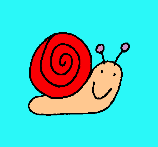 Dibujo Caracol 4 pintado por anais2001