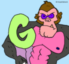 Dibujo Gorila pintado por Picky3