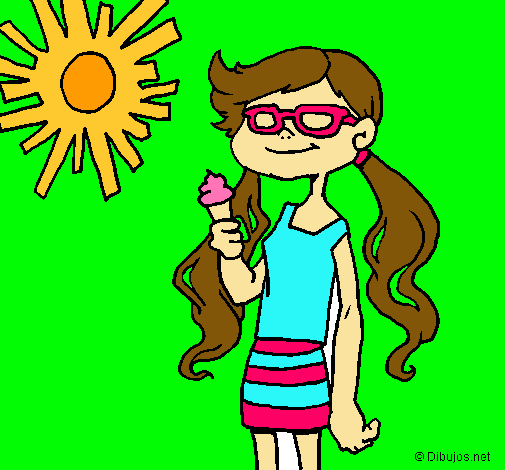 Dibujo Verano 2 pintado por yarielie