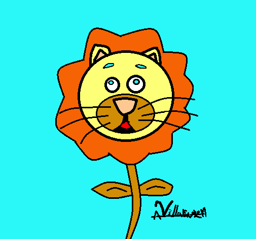 Dibujo Flor 5 pintado por vale16