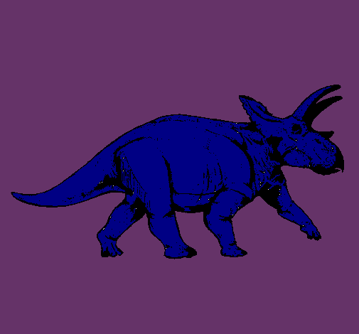 Dibujo Triceratops pintado por luciaji