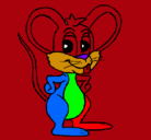 Dibujo Ratón pintado por  bruno