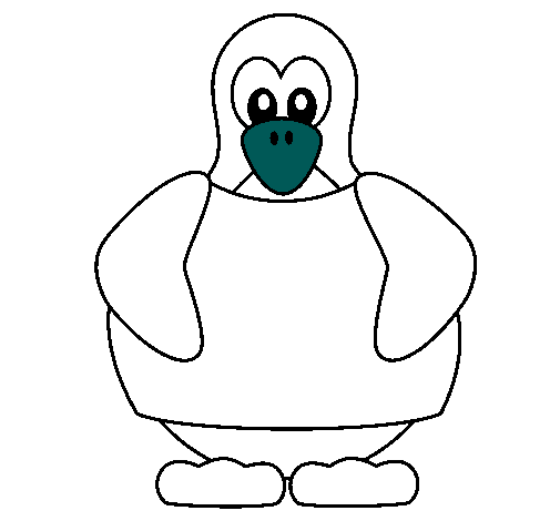 Dibujo Pingüino pintado por dlindova