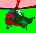 Dibujo Helicóptero al rescate pintado por DESCHI