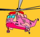 Dibujo Helicóptero al rescate pintado por kelsey