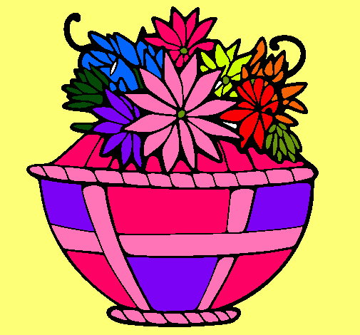 Dibujo Cesta de flores 11 pintado por sophyta