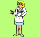Dibujo Doctora con gafas pintado por sarsa