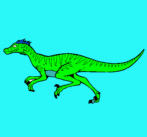 Dibujo Velociraptor pintado por dino_dino