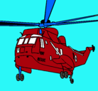 Dibujo Helicóptero al rescate pintado por chuki