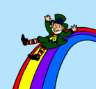 Dibujo Duende en el arco iris pintado por eliasko