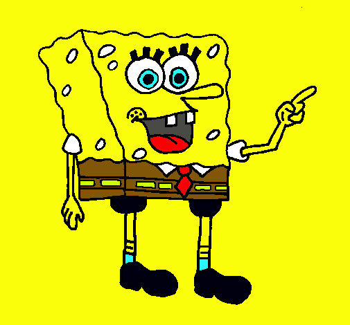 Dibujo Bob Esponja pintado por Mariox