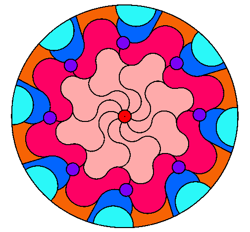 Dibujo Mandala 32 pintado por Muhammad