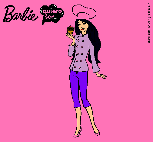 Dibujo Barbie de chef pintado por Baniia