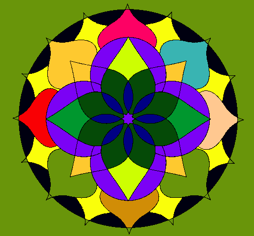 Dibujo Mandala 14 pintado por lurdes22