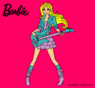 Dibujo Barbie guitarrista pintado por daryna