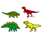 Dibujo Dinosaurios de tierra pintado por pedrochas