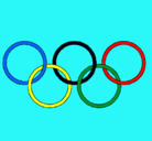 Dibujo Anillas de los juegos olimpícos pintado por nere_wapa