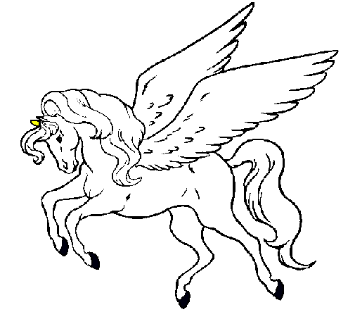 Dibujo Pegaso volando pintado por Kimy-Laury