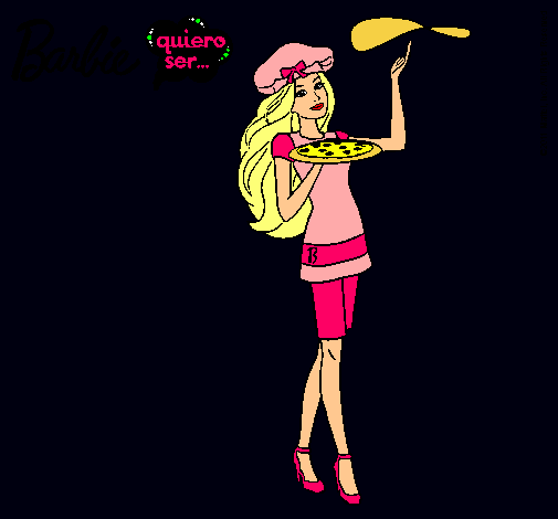 Dibujo Barbie cocinera pintado por Belen-