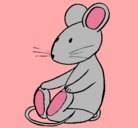 Dibujo Rata sentada pintado por llopillo