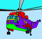 Dibujo Helicóptero al rescate pintado por jamin