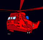 Dibujo Helicóptero al rescate pintado por guardian2
