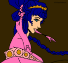 Dibujo Princesa china pintado por lurdes22