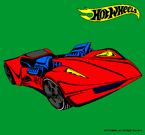 Dibujo Hot Wheels 4 pintado por cristina19