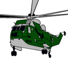 Dibujo Helicóptero al rescate pintado por helicoptero